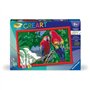 CreArt Kids 31x21cm Perroquets, Kit de peinture par numéros Numéro d'Art, Des 7 ans, 25854, Ravensburger
