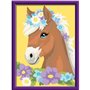 CreArt Kids 18x24cm Cheval fleuri, Kit de peinture par numéros Numéro d'Art, Des 7 ans, 25906, Ravensburger