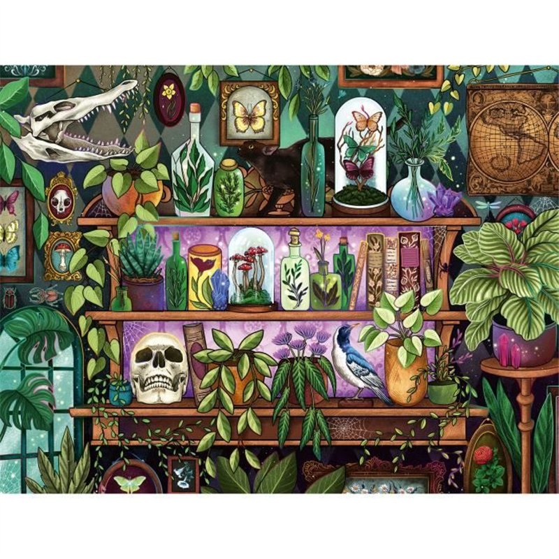Puzzle 2000 pieces, Des 14 ans, Bibelots et objets de sorcière, Puzzle de qualité premium fabriqué en Europe, Plantes, 12001416