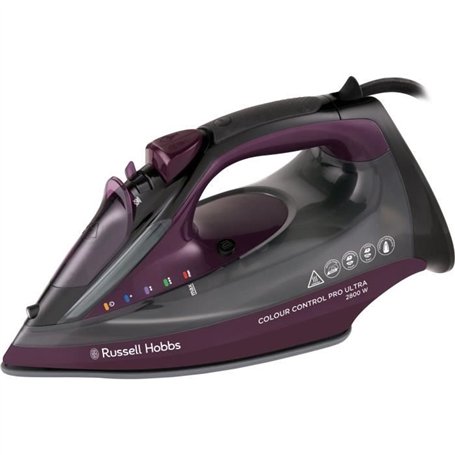 Fer a repasser - RUSSELL HOBBS - Colour Control Pro Iron Ultra - 2800 W - Noir / Violet