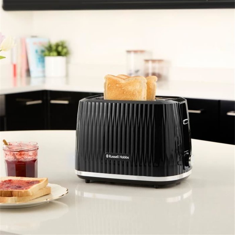 Image secondaire de Grille-pain - RUSSELL HOBBS - EDEN - 800 W - 2 fentes - Noir
