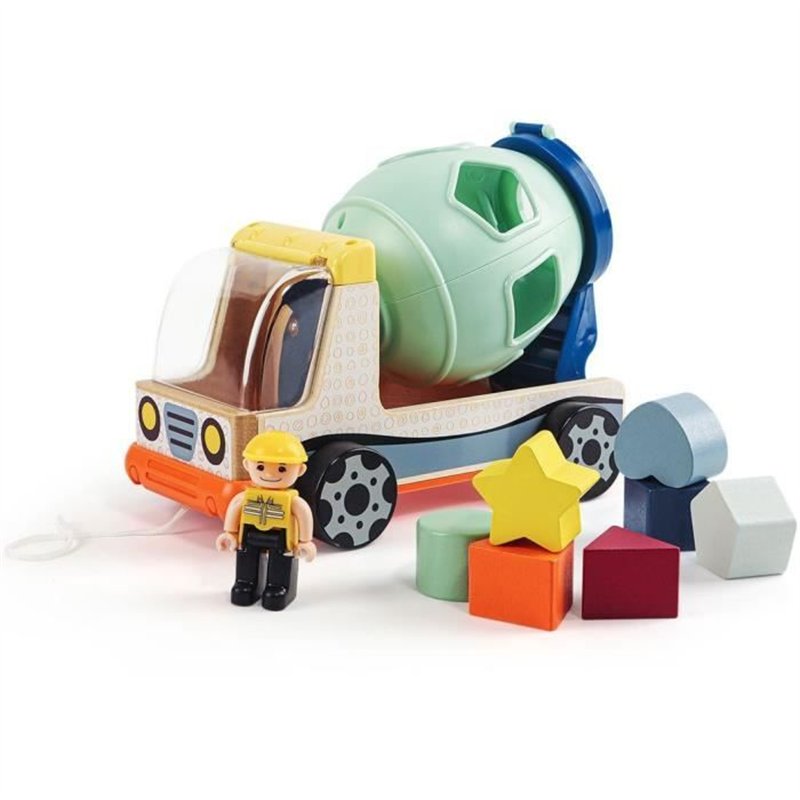 Véhicule de Chantier pour le Tri - TOP BRIGHT - Couleurs - Formes - Tambour de Bétonniere - 360 Degrés