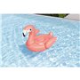 Bestway Flamant Rose Gonflable avec Poignées 138x107 cm +3 Ans Plage Piscine 41525