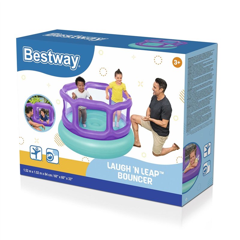 Image secondaire de Bestway Saltador Hinchable 152x152x84 cm +3 Años Interior y Jardin 52646