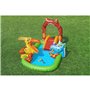 Bestway Piscine Gonflable Parc de Jeux Dinosaure 241x140x137 cm +3-6 Ans Jardin 53160