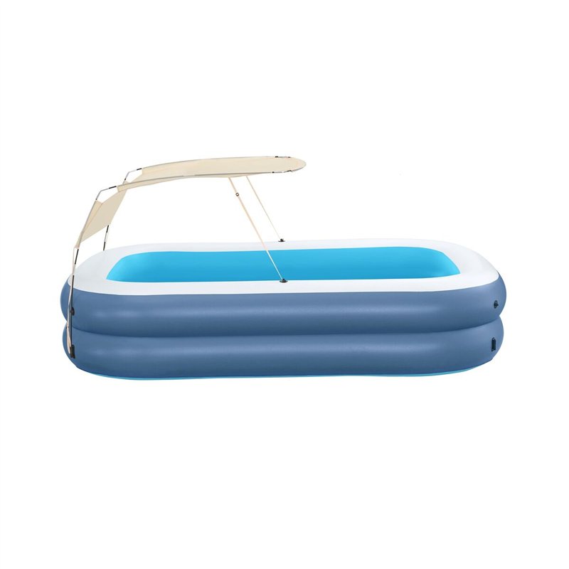 Image secondaire de Bestway Piscine Gonflable 2 Chambres Rectangulaire avec Auvent 254x178x140 cm +6 Ans