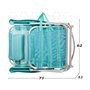 Chaise Pliante Colorbaby Mediterran Blanc Turquoise 48 x 45,5 x 84 cm