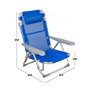 Chaise de Plage Colorbaby 48 x 60 x 90 cm Bleu