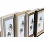 Cadre photo DKD Home Decor Gris Beige Marron Blanc Tropical Bois MDF (15 x 1,5 x 20 cm) (4 Unités)