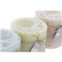 Bougie DKD Home Decor Vanille Cire Basique (12 x 12 x 12 cm) (3 Unités)