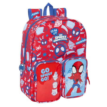 Cartable Spider-Man Rescue Bleu Rouge 26 x 34 x 11 cm