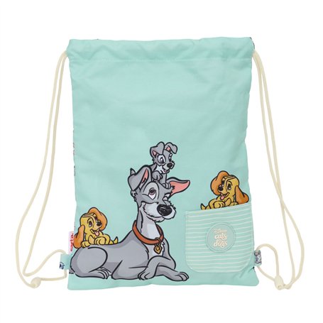 Sac à dos serré par des ficelles Bleu 26 x 34 x 1 cm