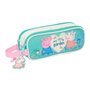 Trousse Fourre-Tout Double Peppa Pig Pretty flowers Jaune Menthe 21 x 8 x 6 cm