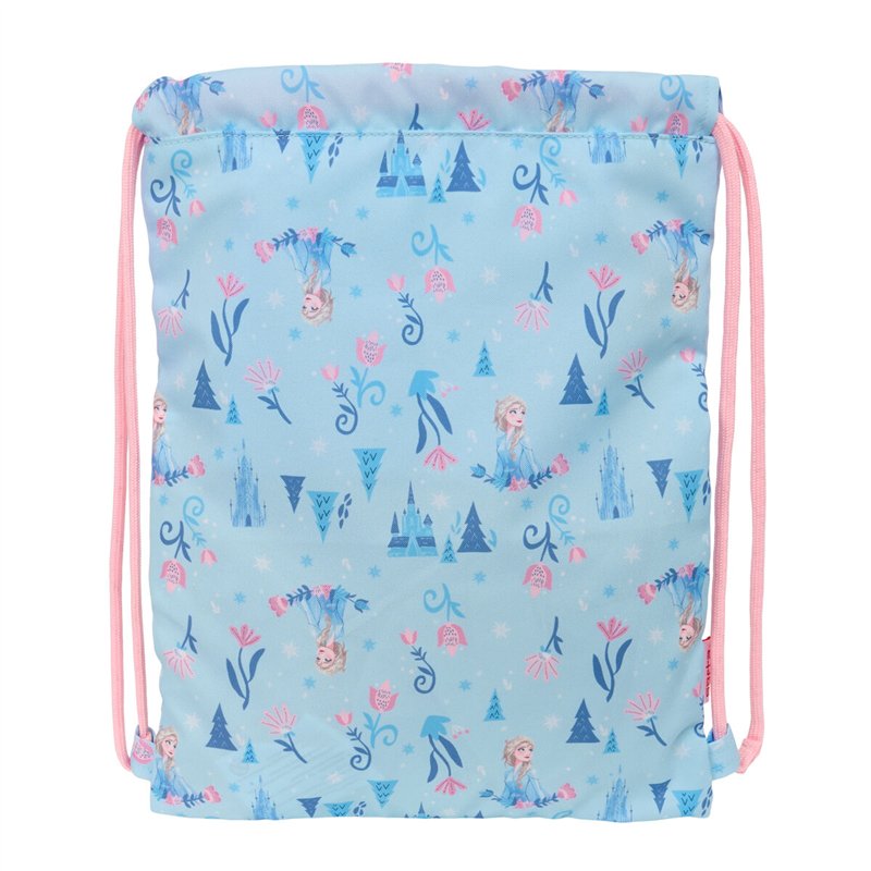 Sac à dos serré par des ficelles Frozen Ice magic Bleu 26 x 34 x 1 cm
