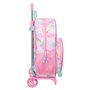 Cartable à roulettes Barbie Painterly Rose Bleu ciel 33 x 42 x 14 cm