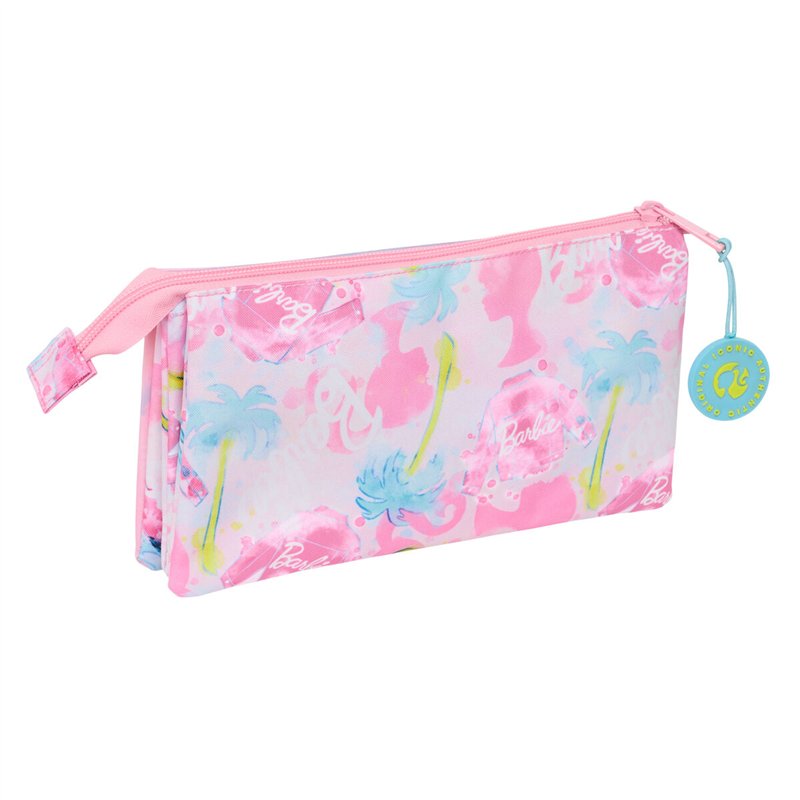 Image secondaire de Trousse Fourre-Tout Triple Barbie Painterly Rose Bleu ciel 22 x 12 x 3 cm