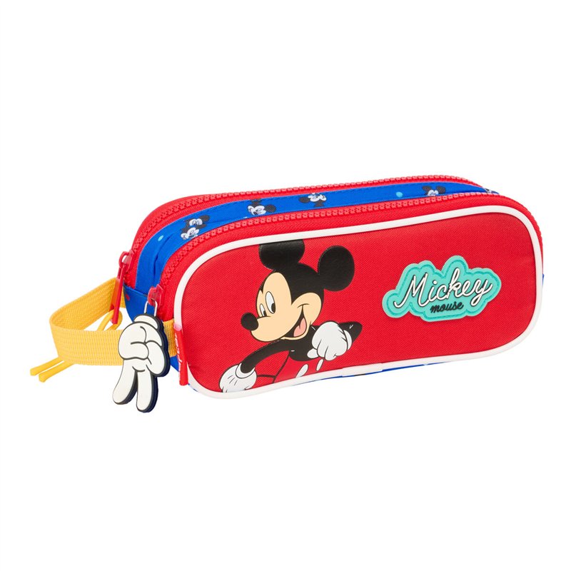 Trousse Fourre-Tout Double Mickey Mouse Clubhouse Good day Bleu 21 x 8 x 6 cm