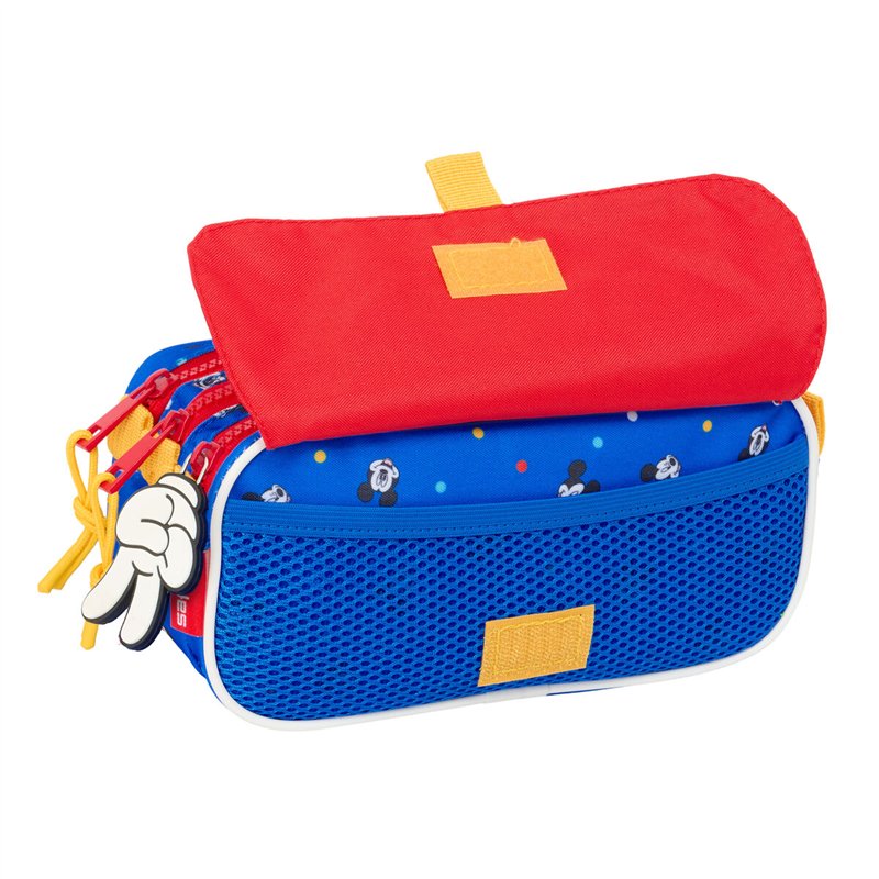 Image secondaire de Trousse Fourre-Tout Triple Mickey Mouse Clubhouse Good day Bleu 21,5 x 10 x 8 cm