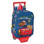 Cartable à roulettes Cars Racing Blue marine 22 x 27 x 10 cm
