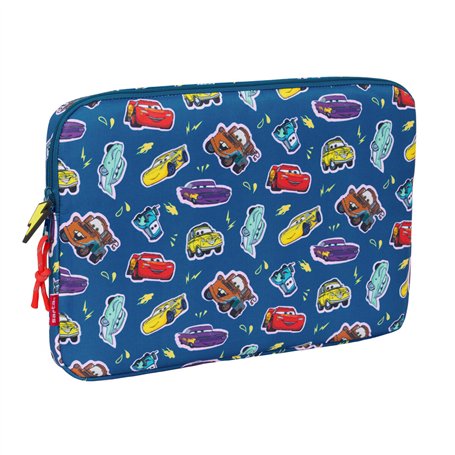 Housse d'ordinateur portable Cars Racing Blue marine 15,6'' 39,5 x 27,5 x 3,5 cm