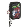 Trousse Scolaire avec Accessoires The Avengers Vendetta Noir 12,5 x 19,5 x 5,5 cm 37 Pièces