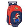 Cartable à roulettes Super Mario Trick Rouge Bleu foncé 28 x 34 x 10 cm