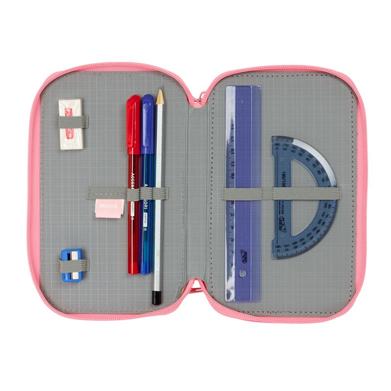 Image secondaire de Trousse Scolaire avec Accessoires Moos Passion Multicouleur 12,5 x 19,5 x 5,5 cm 37 Pièces