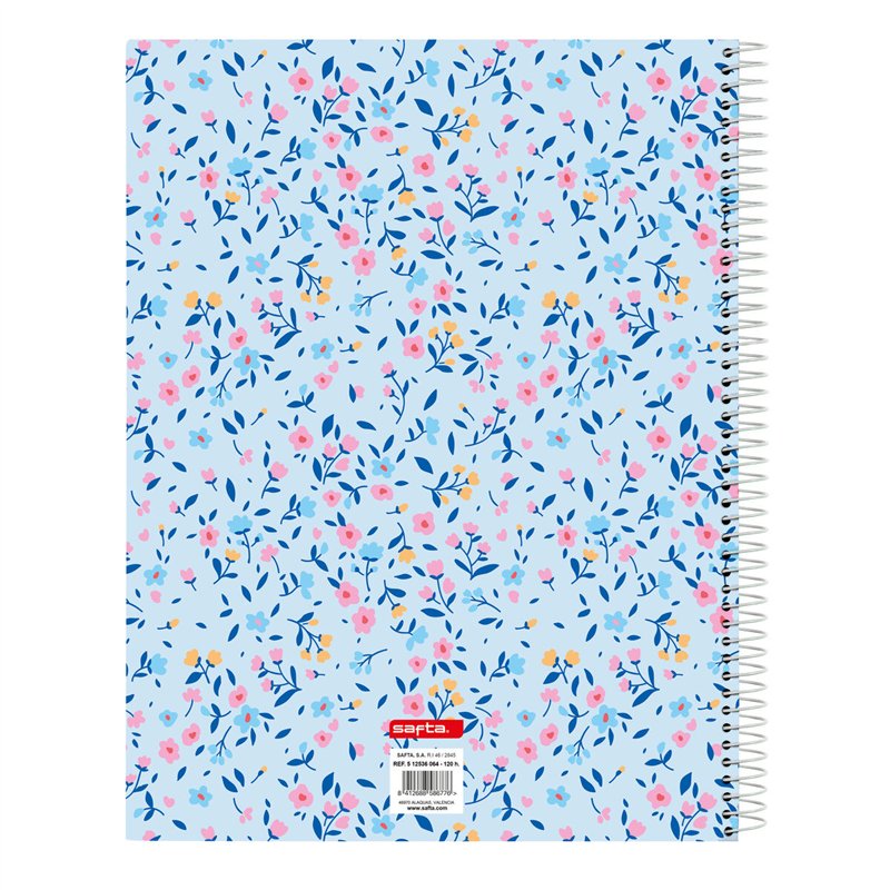 Image secondaire de Carnet Vicky Martín Berrocal Paraíso Bleu Rose A4 120 Volets