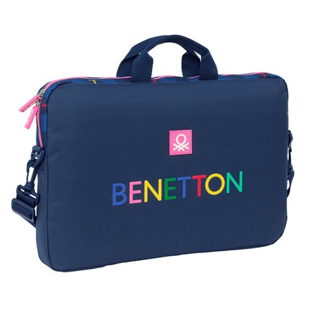 Housse pour ordinateur portable Benetton Damero Blue marine 40 x 27 x 4 cm