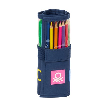 Fourre-tout Benetton Damero Blue marine 7 x 20 x 7 cm 27 Pièces
