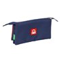 Trousse Fourre-Tout Triple Benetton Flag Blue marine 22 x 12 x 3 cm