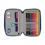 Trousse Scolaire avec Accessoires Munich North Blue marine 12.5 x 19.5 x 4 cm 29 Pièces