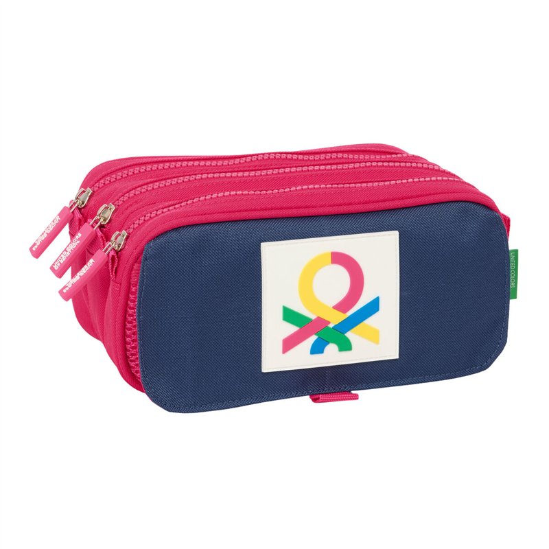 Fourre-tout Benetton Cherry Cerise Blue marine 21,5 x 10 x 8 cm