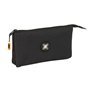 Trousse Fourre-Tout Triple Munich Lagoon Noir 22 x 12 x 3 cm