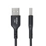 Câble USB Startech USB2AC1MNC Noir 1 m