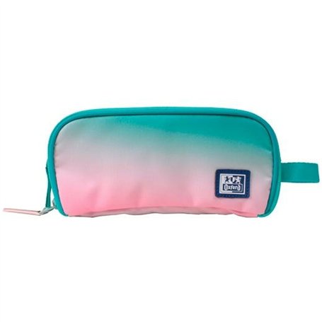 Trousse Fourre-Tout Triple Oxford Gradient Ocean Multicouleur 23 x 8,5 x 10 cm