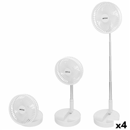 Ventilateur Portable Pliable Aktive Rechargeable (4 Unités)