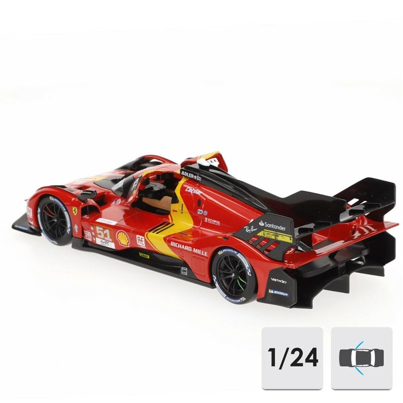 Image secondaire de Voiture Bburago Ferrari 499P Le Mans 2023 1:24