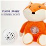 Peluche Projecteur LED Colorbaby Tissu Peluche Plastique 25 x 27 x 13 cm (4 Unités)
