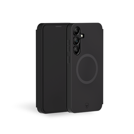 Folio renforcé Magnet Samsung Galaxy S25+ 2m Noir + Garantie à vie Force Case