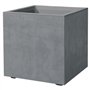 Pot de fleur Cube - DEROMA -  Millennium R - Ashgrey - A réserve d'eau - 25 cm