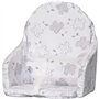 Coussin de chaise avec sangles - BAMBISOL - Plaque mousse centrale - Motif Lapin argenté