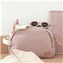 BEABA, Trousse de toilette bébé canvas rose poudré
