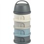 Boîte doseuse BEABA - 4 compartiments - mineral grey / blue