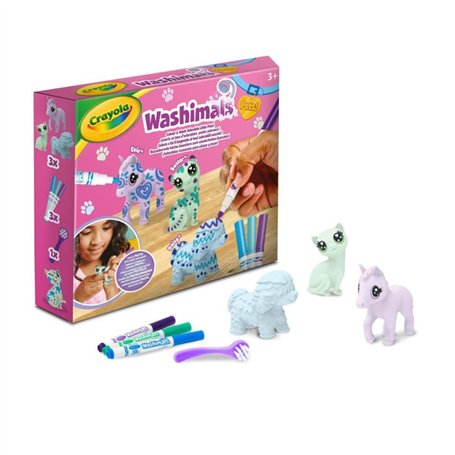 Jeu créatif - CRAYOLA - Washimals - Coffret de 3 animaux pastel - a partir de 3 ans - Mixte