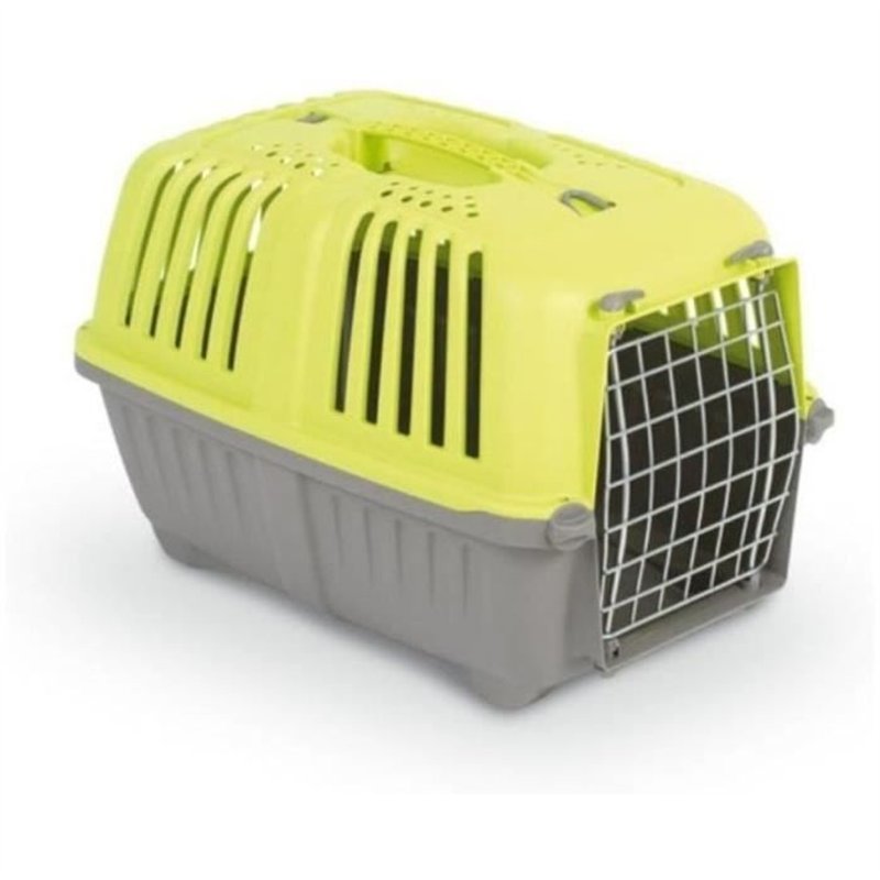 Image secondaire de Caisse transport - AIMÉ - PRATIKO pour Chien et Chat en Plastique, 48 x 31 x 32 cm, Porte en métal