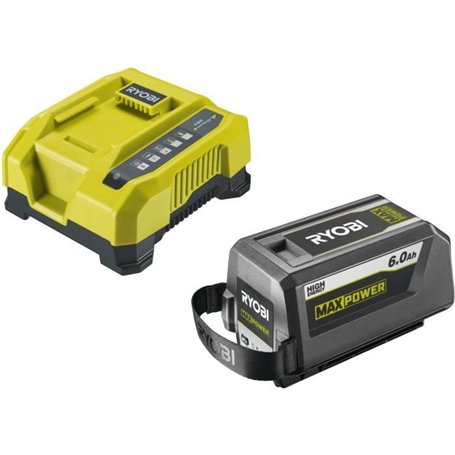 RYOBI - 1 batterie lithium+ 36V MAXPOWER 6,0 Ah High Energy et 1 chargeur rapide 6,0 A - RY36BK60B-160