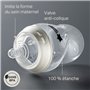 Tommee Tippee Biberon Kit Naissance Nouveau-Né Natural Start, Tétine, Anti-Colique, Auto-stérilisant, Bleu