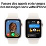 Apple Watch SE GPS + Cellular - 44mm - Boîtier Starlight Aluminium - Bracelet Starlight Sport Band - S/M