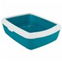 Bac à litière pour chats Trixie Classic Bleu Blanc Plastique 37 × 15 × 47 cm